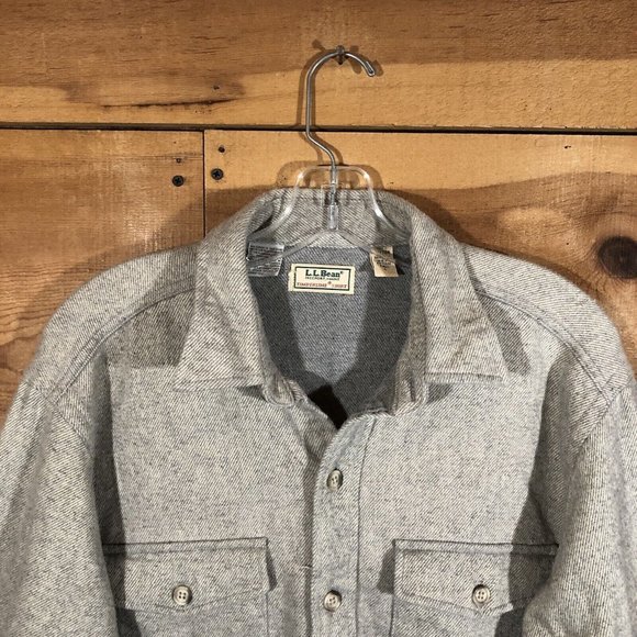 Vintage L.L. Bean Timberline Button Down Shirt Mens Size Large Tall Flannel - Picture 2 of 11